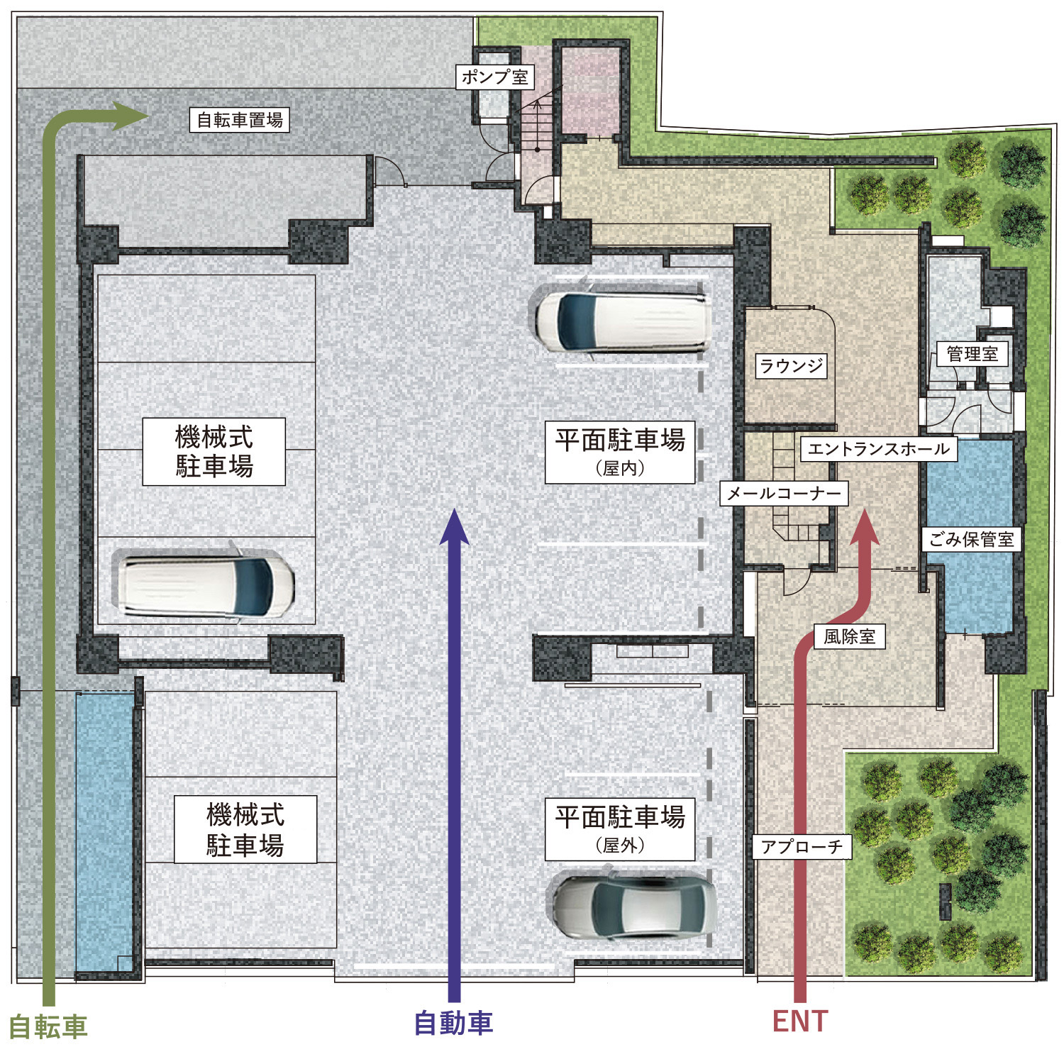 敷地配置図
