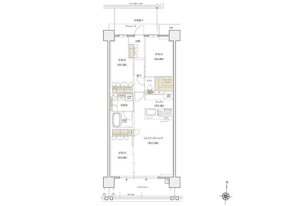 H3タイプ間取り
