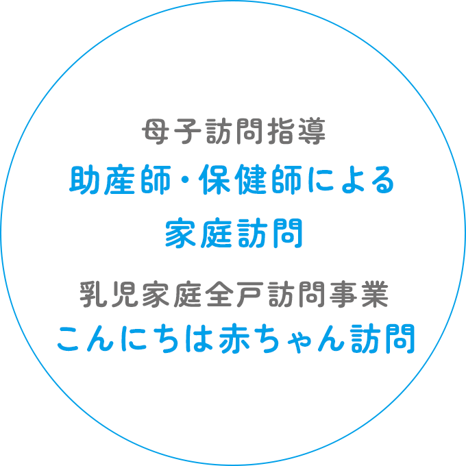 母子訪問指導 助産師・保健師による家庭訪問